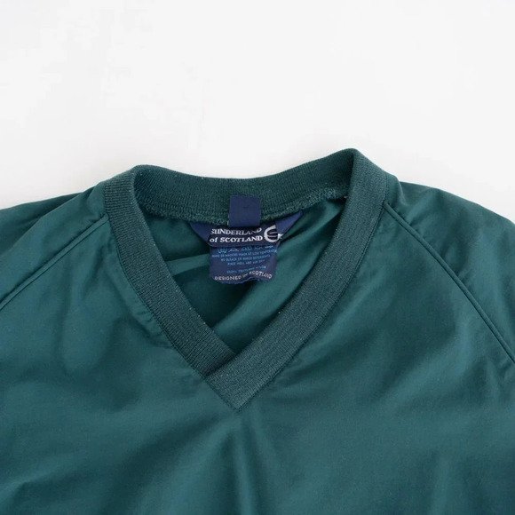 Vintage Sunderland of Scotland Green Classic Pullover Lightweight Windbreak ~LG - Picture 6 of 10